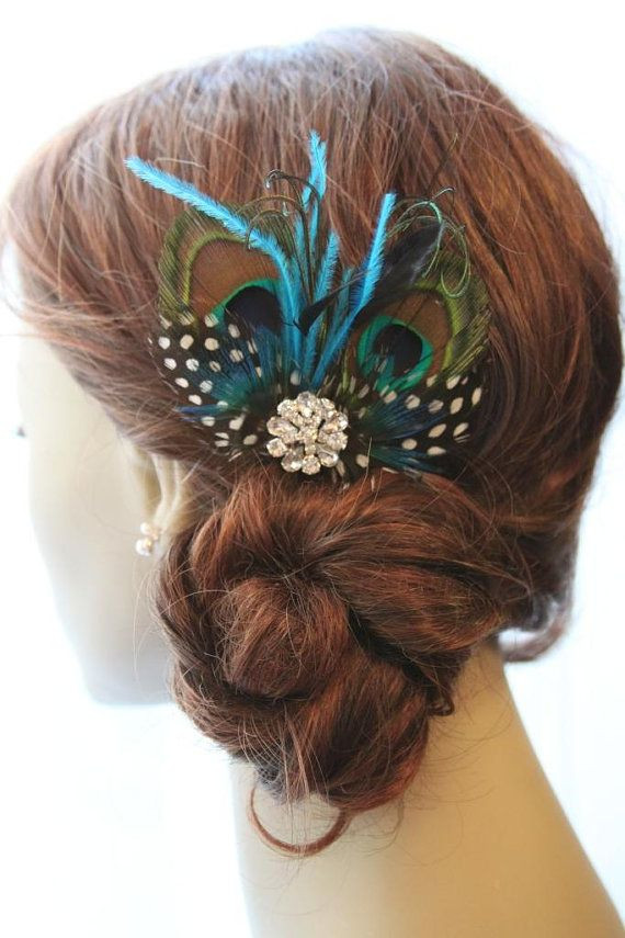 DIY Feather Hair Clips
 Peacock Fascinator DIY Idea what do you think about