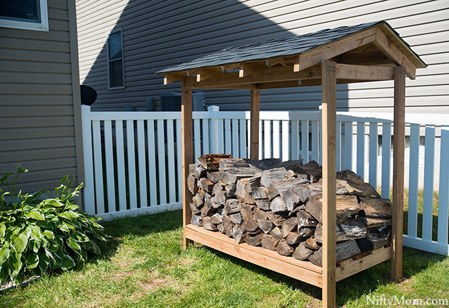 DIY Firewood Rack With Roof
 How to Make a Roofed Log Rack Backyard Project
