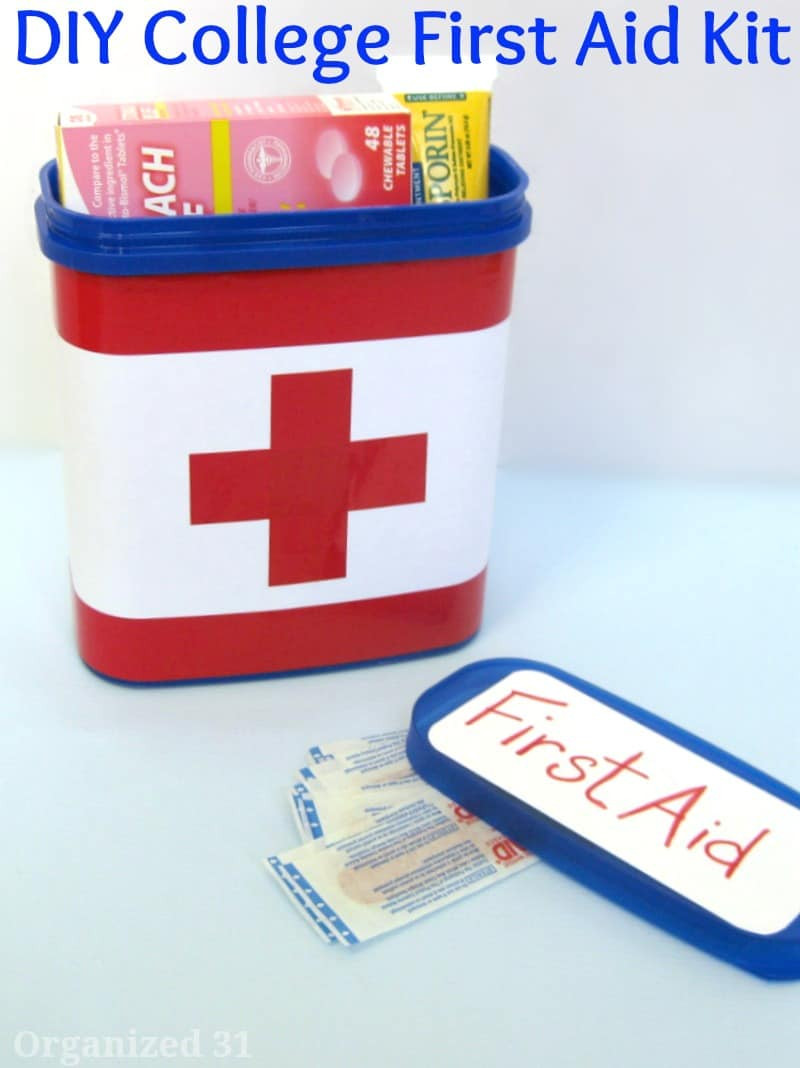 DIY First Aid Kits
 DIY College First Aid Kit Organized 31
