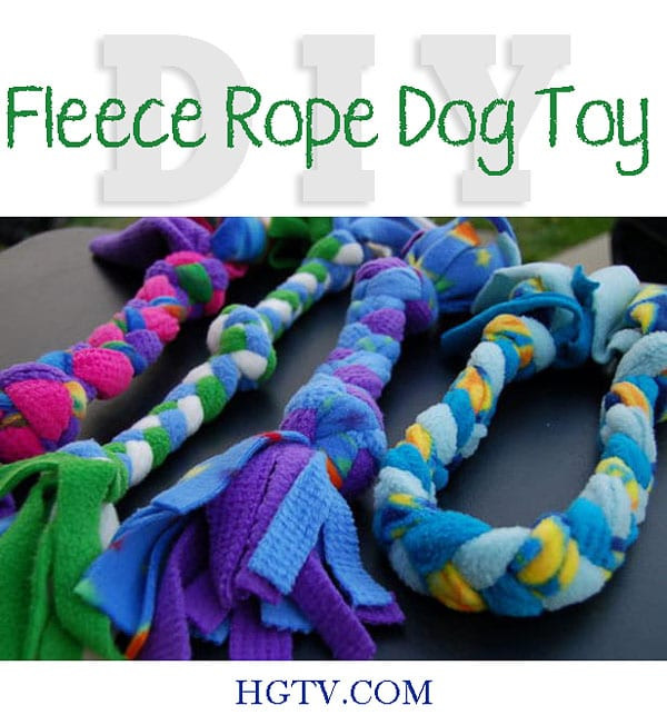 DIY Fleece Dog Toy
 12 Easy DIY Pet Essentials