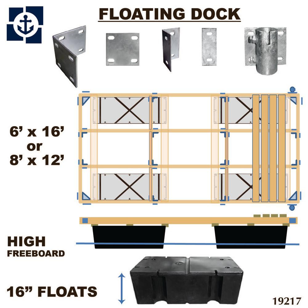 DIY Floating Dock Kits
 Multinautic Floating Dock Kit The Home Depot