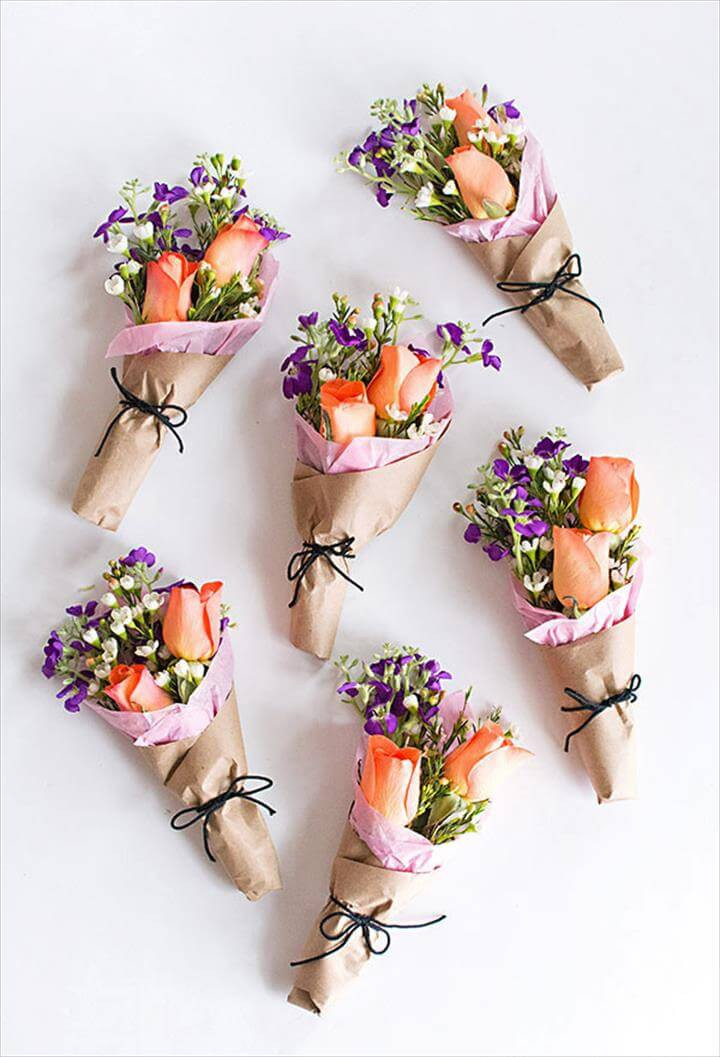 DIY Flowers For Weddings
 21 Homemade Wedding Bouquet Ideas