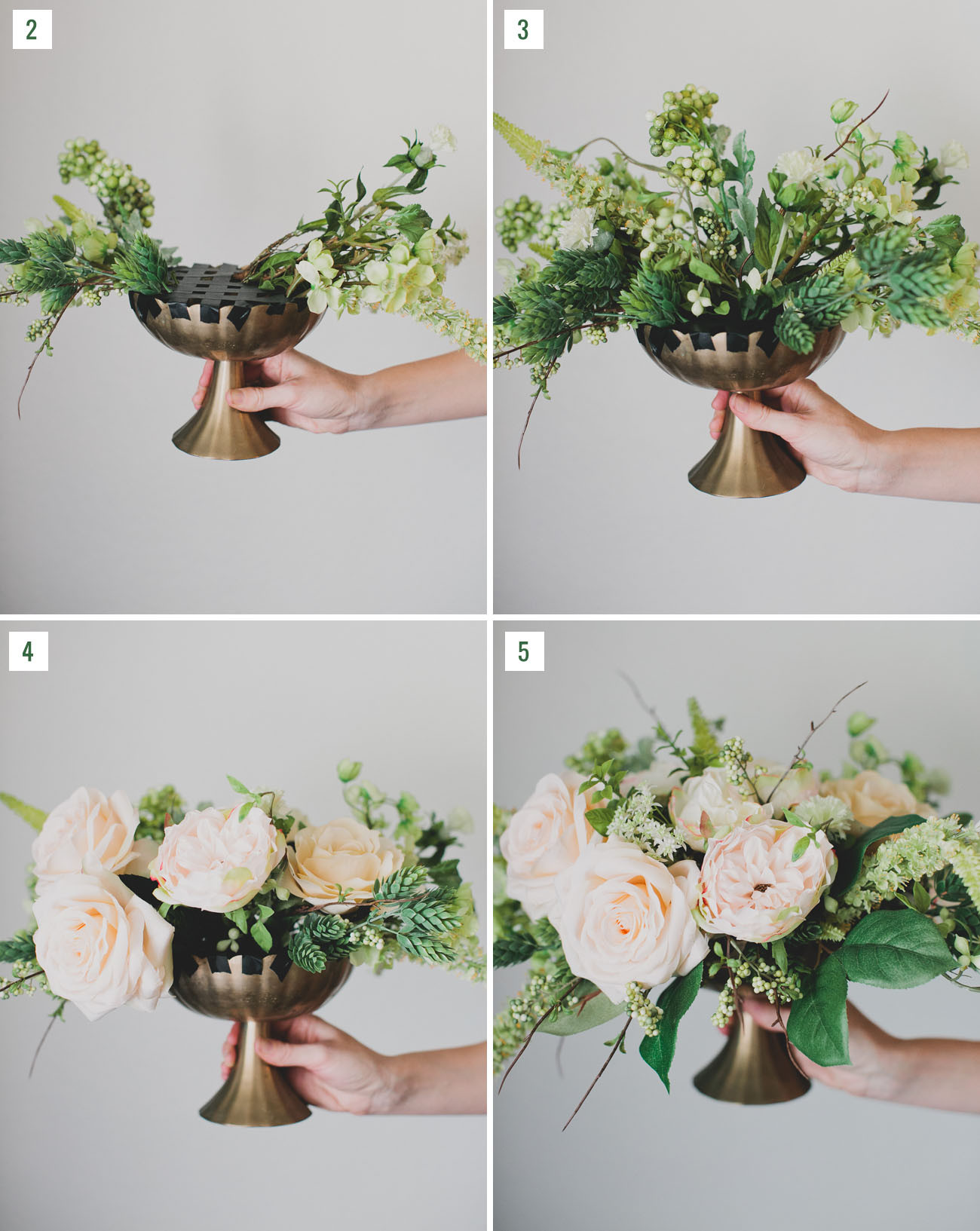 DIY Flowers For Weddings
 DIY Silk Flower Centerpiece Green Wedding Shoes