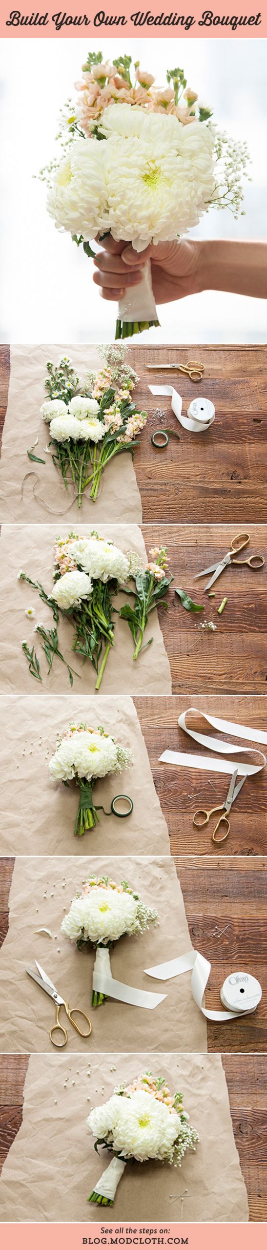 DIY Flowers Wedding
 Build Your Own Wedding Bouquet With This Easy DIY