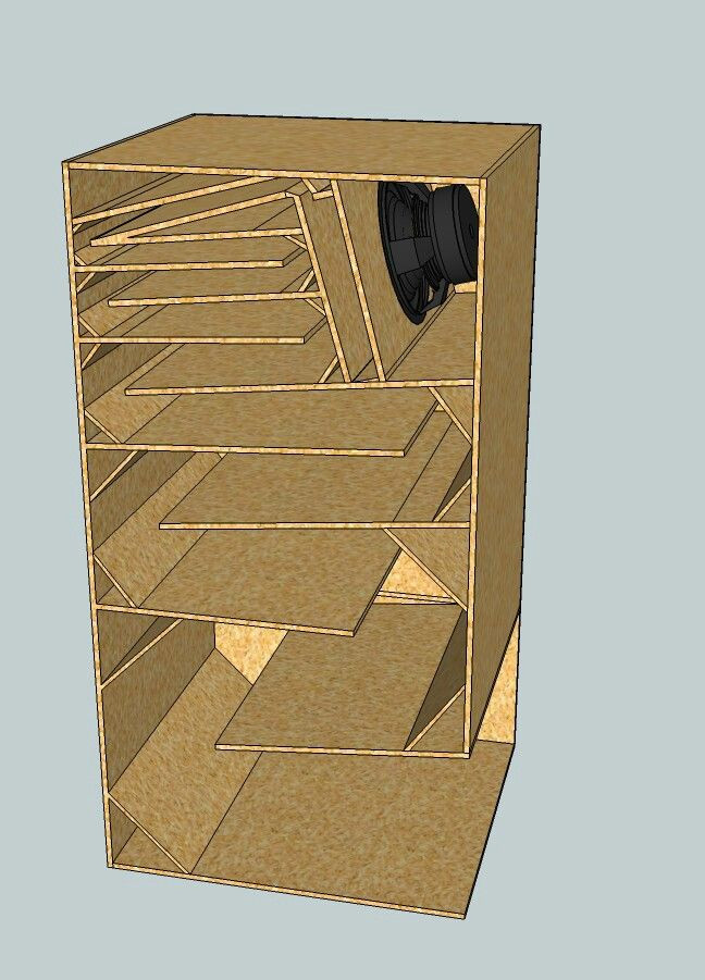 DIY Folded Horn Subwoofer Plans
 Super long folded bass horn