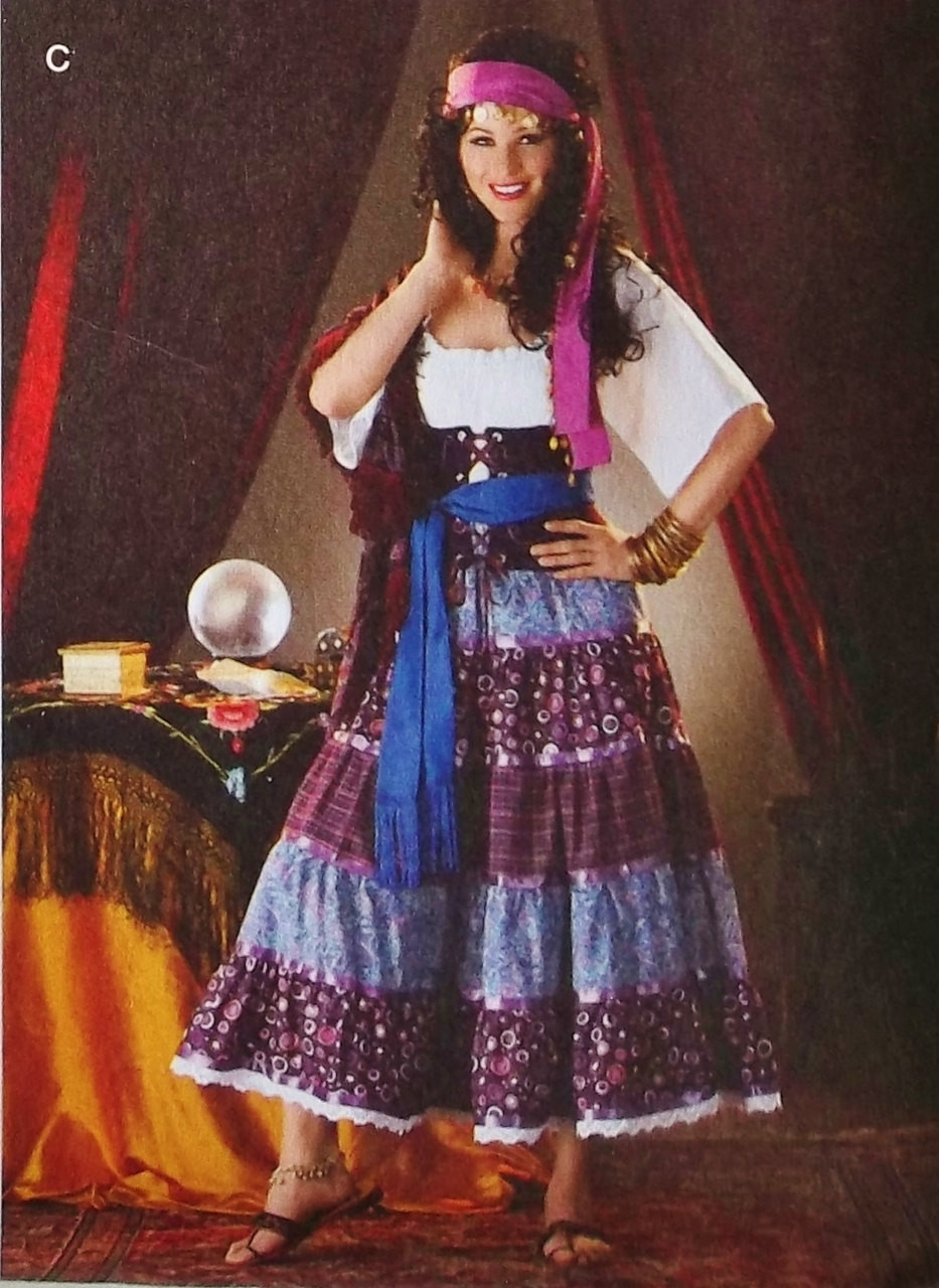 DIY Fortune Teller Costume
 Gypsy Seer Costume Pattern Gypsy Fortune Teller Costume