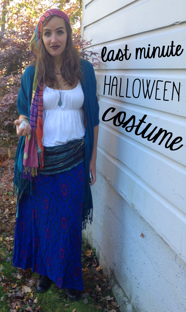 DIY Fortune Teller Costume
 Last Minute Halloween Costume Fortune Teller