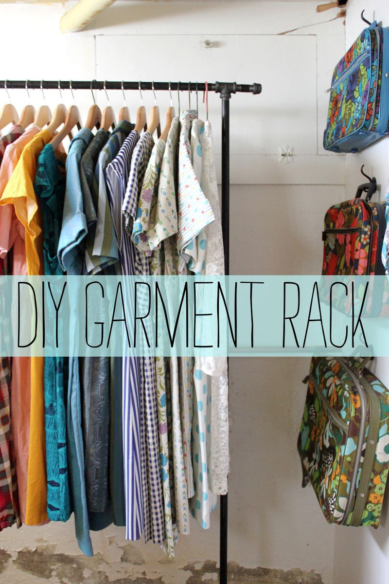 DIY Garment Racks
 I see the bee DIY clothes rack