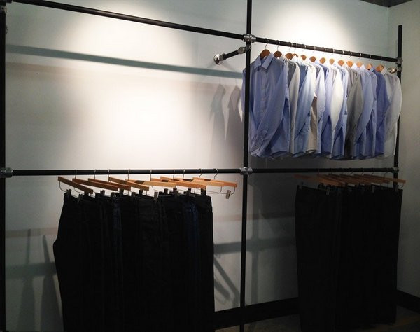 DIY Garment Racks
 DIY Garment Rack For Men’s Clothing Showroom