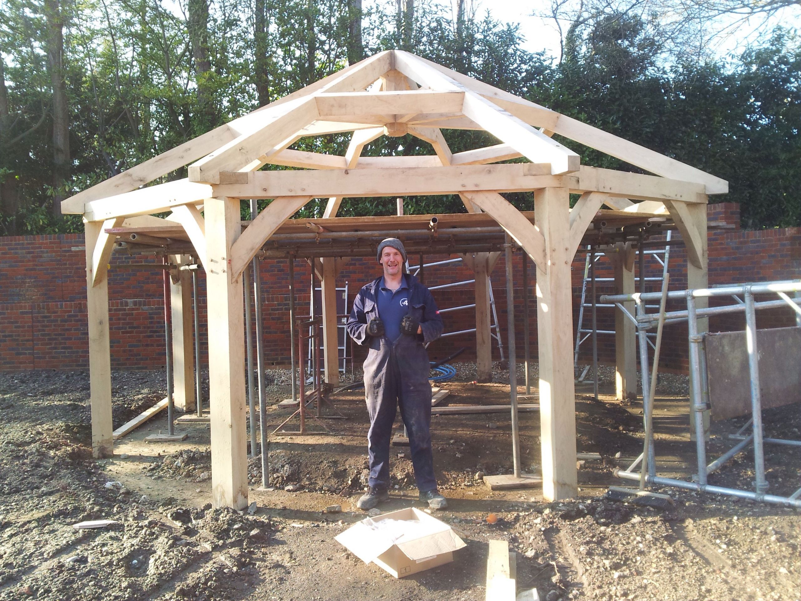 DIY Gazebo Kits
 Oak gazebo frame kit