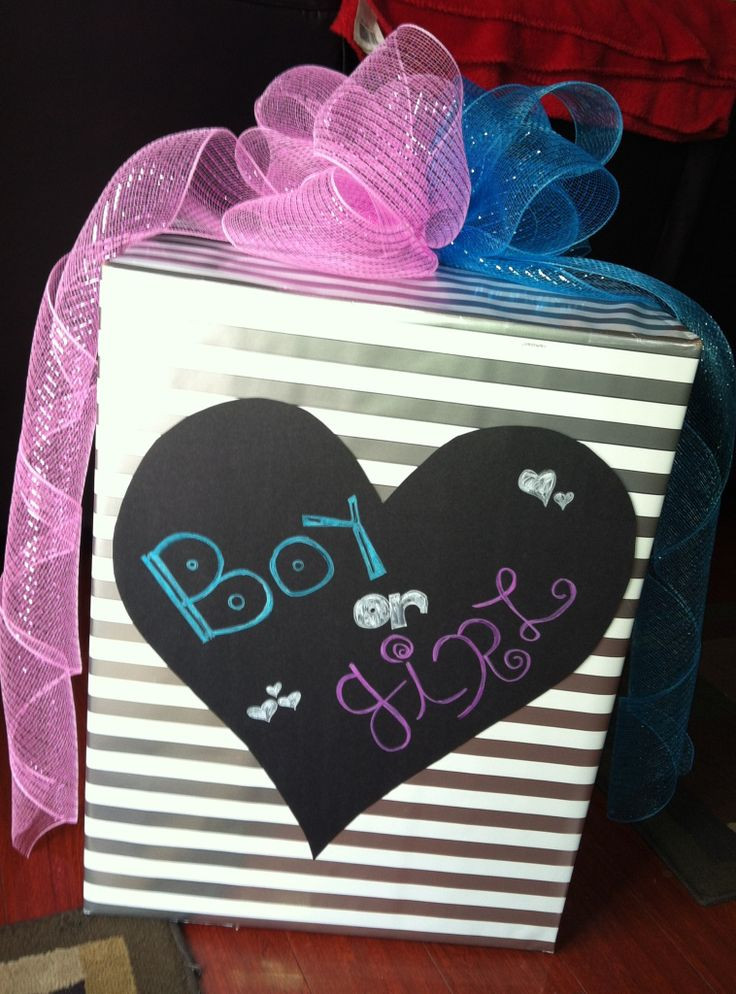 DIY Gender Reveal Box
 DIY gender reveal box gender reveal