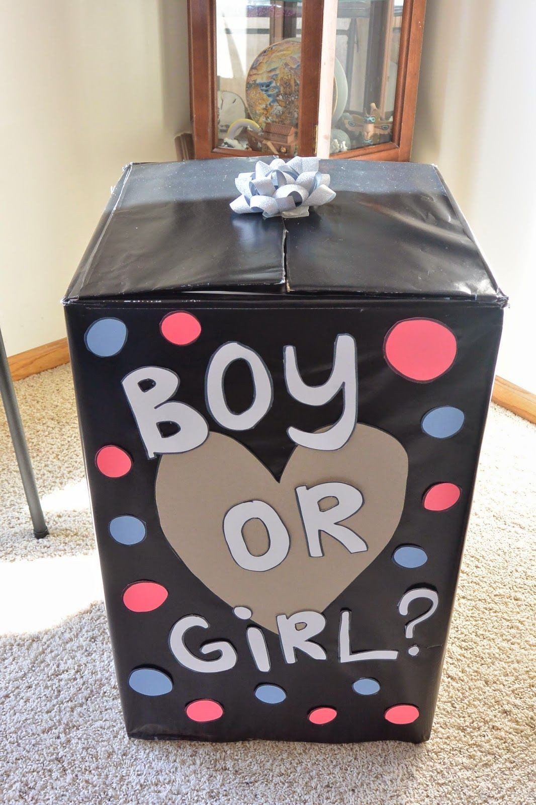 DIY Gender Reveal Box
 DIY gender reveal boy or girl gender reveal party