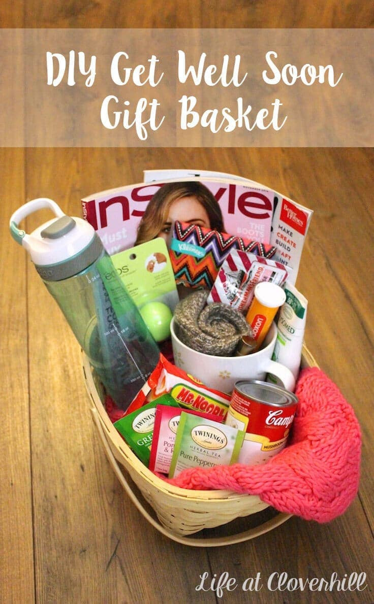 DIY Get Well Gifts
 DIY Get Well Soon Gift Basket for Friends and Family Who