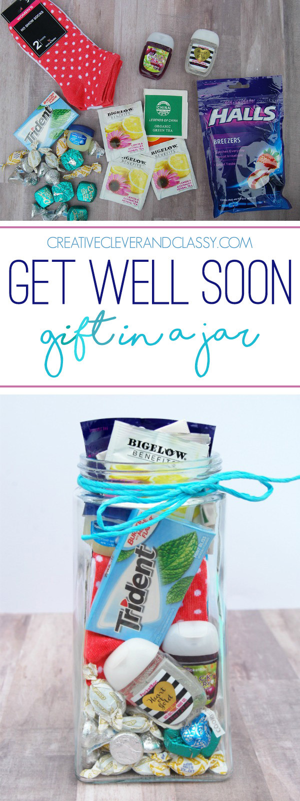 DIY Get Well Gifts
 Easy DIY Get Well Soon Gift in a Jar Gift Idea