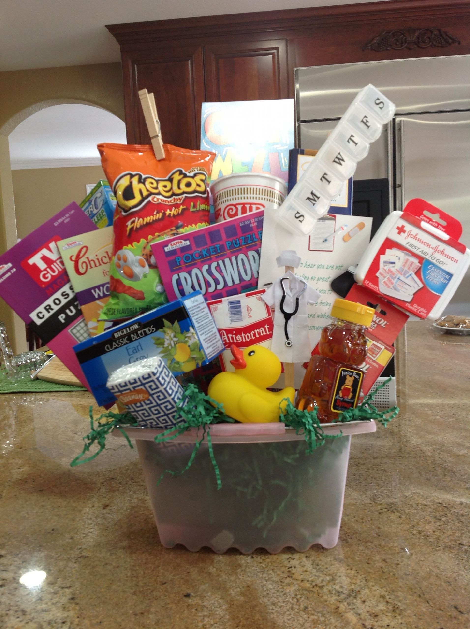 DIY Get Well Gifts
 Get Well Basket