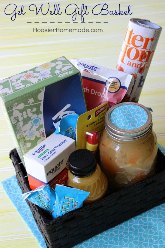 DIY Get Well Gifts
 Get Well Gift Basket Hoosier Homemade