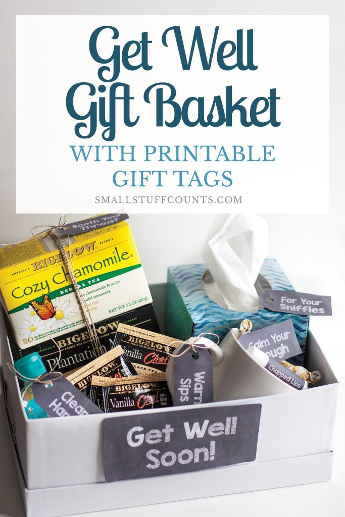 DIY Get Well Gifts
 DIY Get Well Gift Basket With Printable Gift Tags