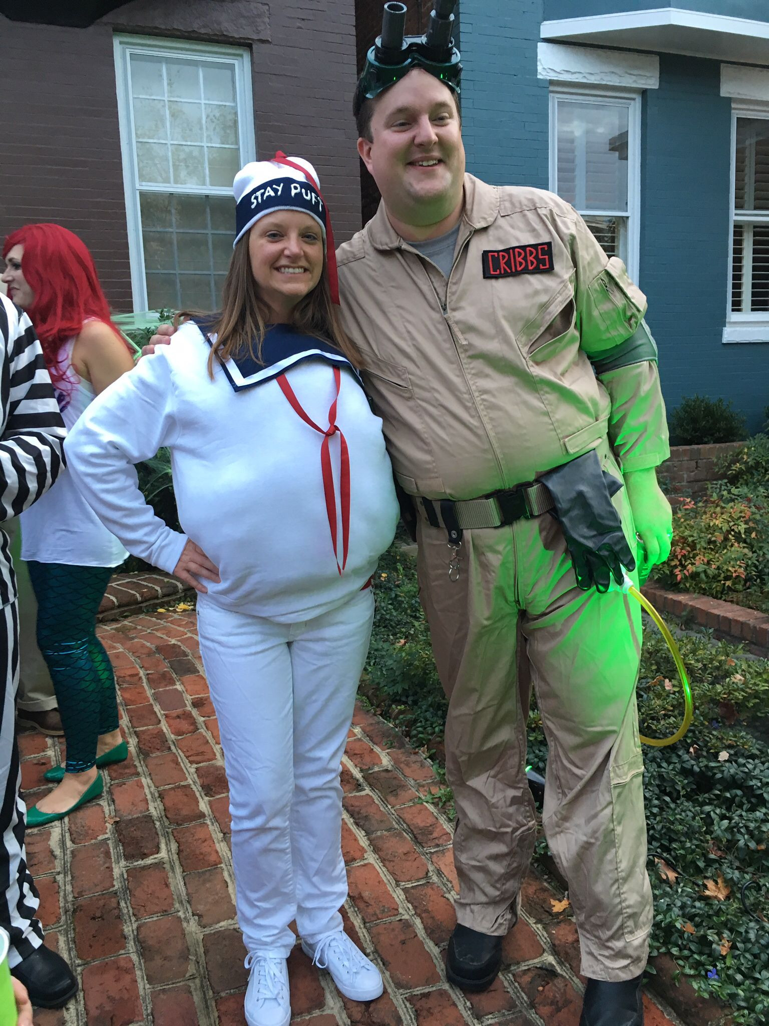 DIY Ghostbuster Costume
 Ghostbusters Stay Puft Marshmallow Man DIY Halloween