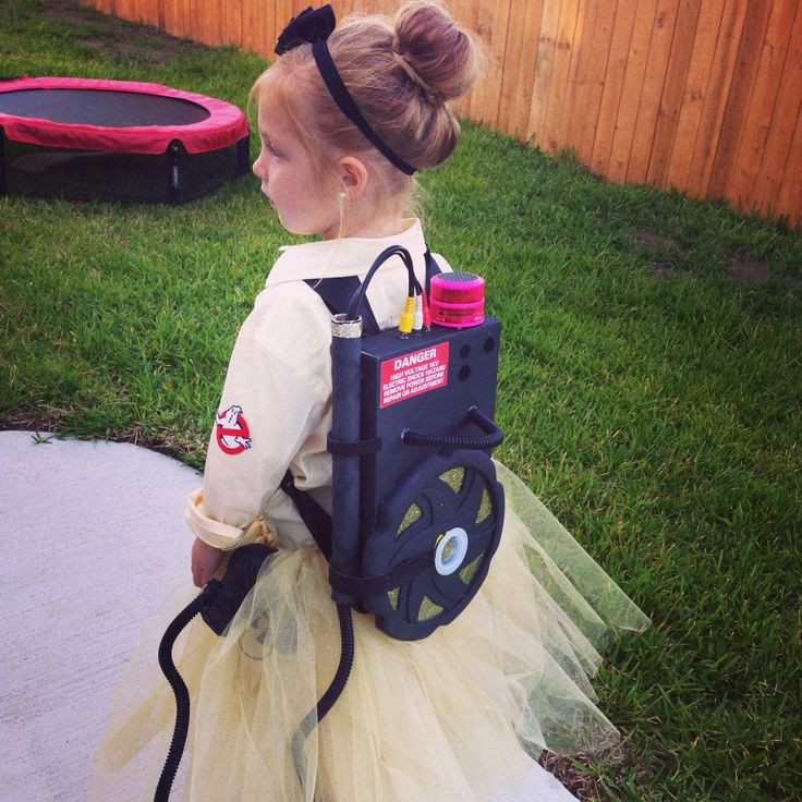 DIY Ghostbuster Costume
 Kids homemade costumes Female and girls ghostbuster