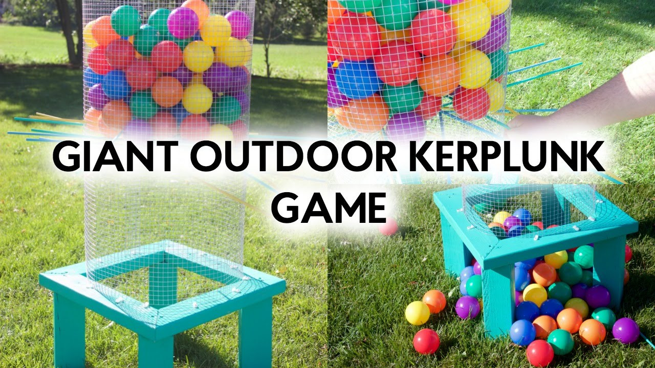 DIY Giant Outdoor Games
 DIY GIANT OUTDOOR KERPLUNK GAME