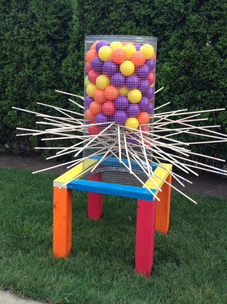 DIY Giant Outdoor Games
 Just got done making a giant outdoor kerplunk game