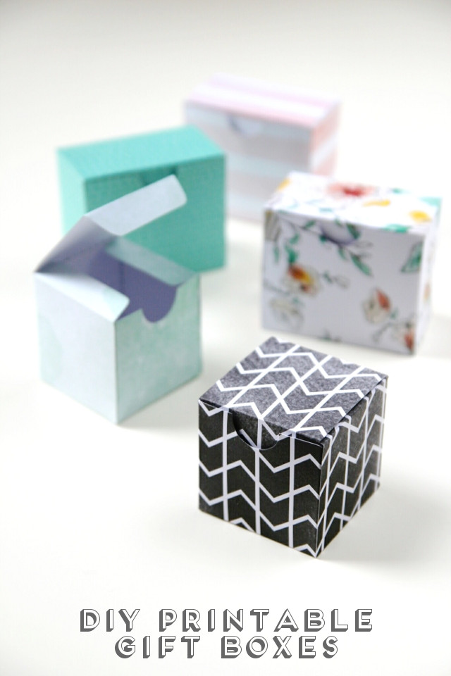 DIY Gift Box Templates
 PRINTABLE DIY GIFT BOXES