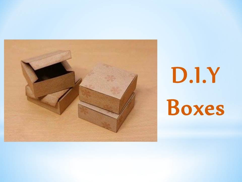 DIY Gift Box With Lid
 DIY Gift boxes with lid