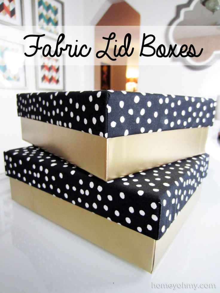 DIY Gift Box With Lid
 DIY Fabric Lid Boxes