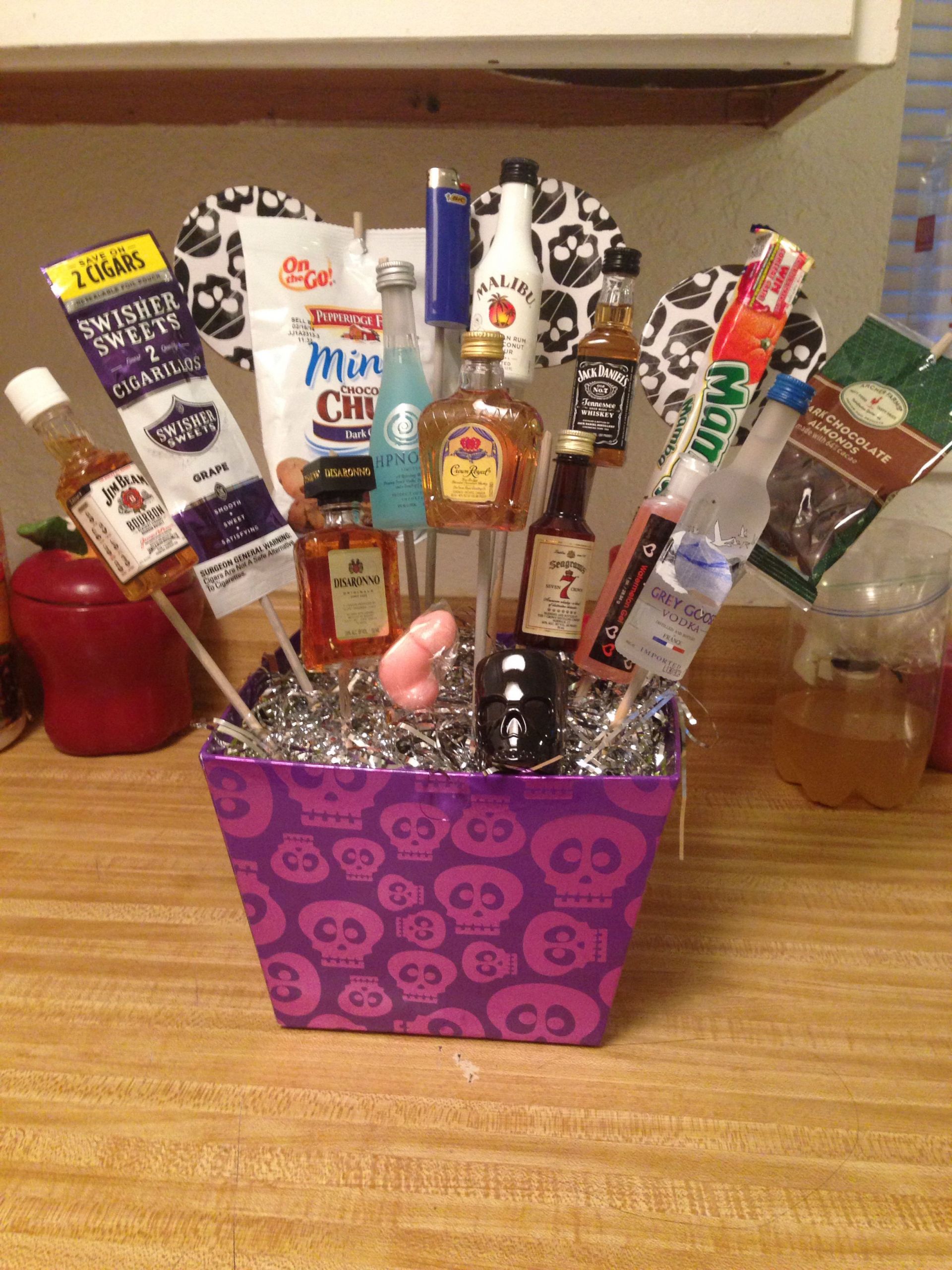 DIY Gifts For Adults
 Adult t basket