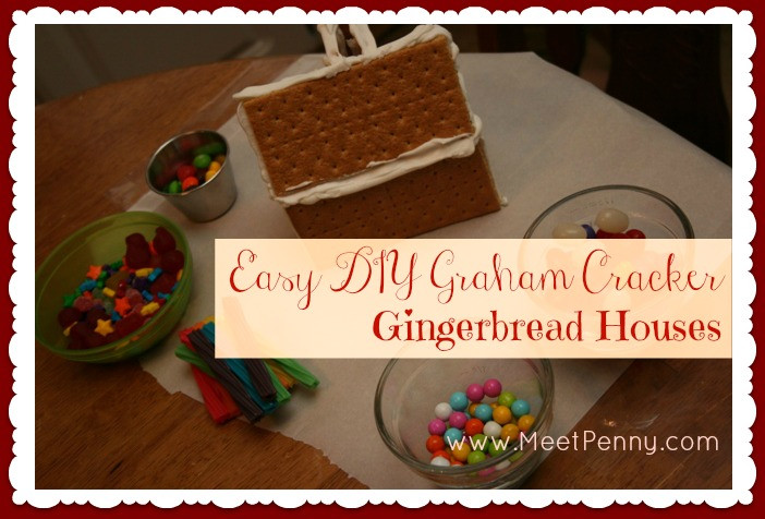 DIY Gingerbread House Graham Crackers
 Homemade Holiday Easy DIY Graham Cracker Gingerbread