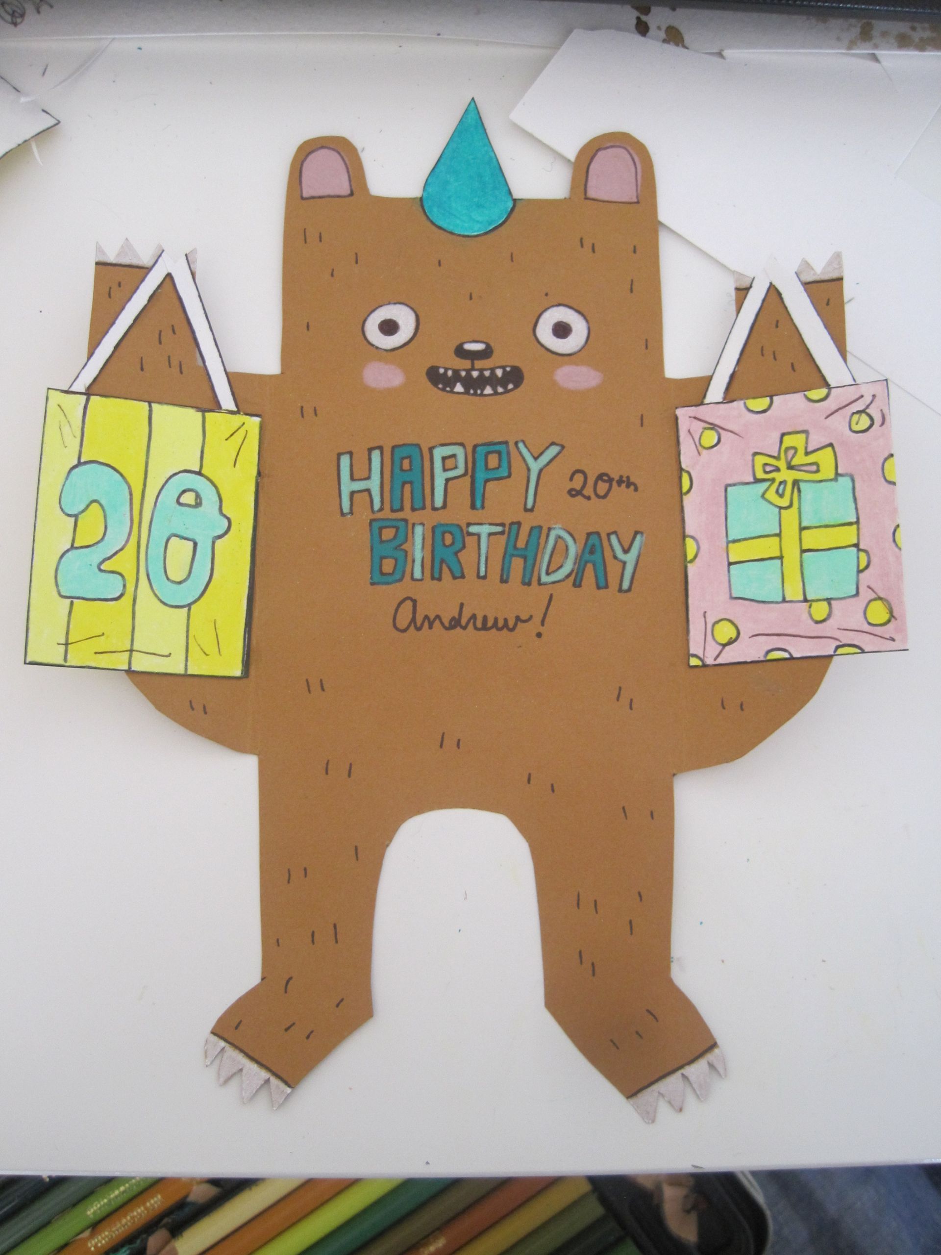 DIY Girl Birthday Gifts
 DIY Birthday Bear Card