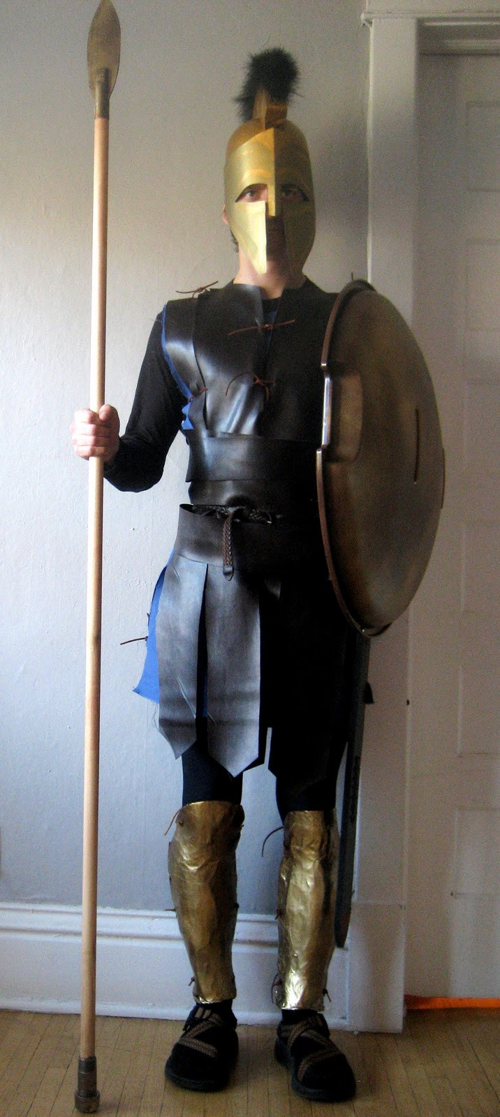 DIY Gladiator Costume
 Chuck Does Art DIY Spartan Hoplite Costume How to make a