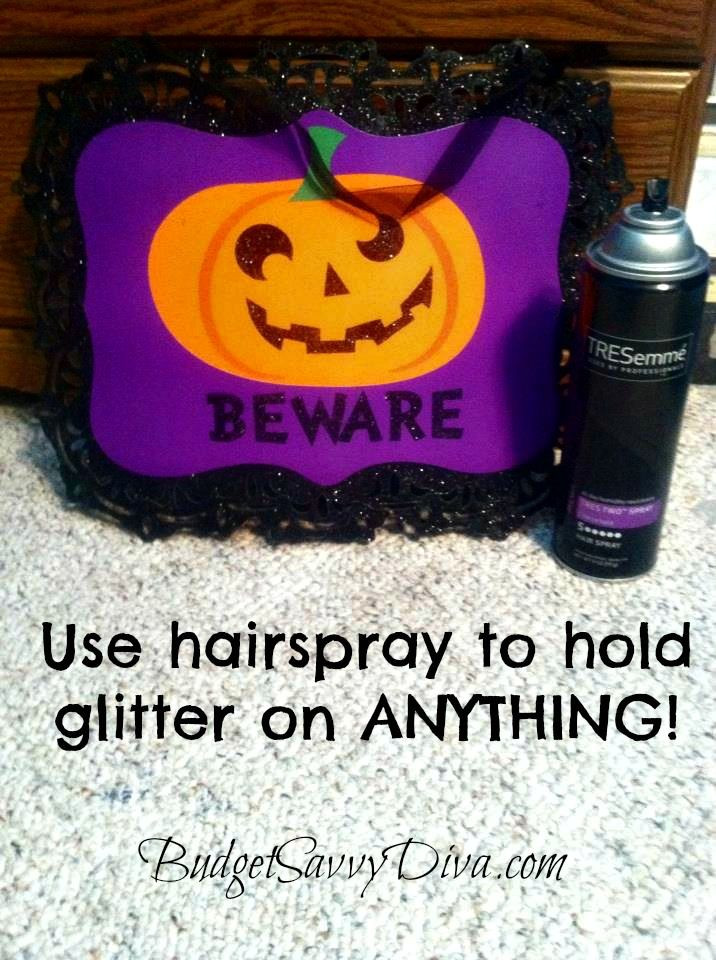 DIY Glitter Ornaments With Hairspray
 Use Hairspray to Hold Glitter on Anything