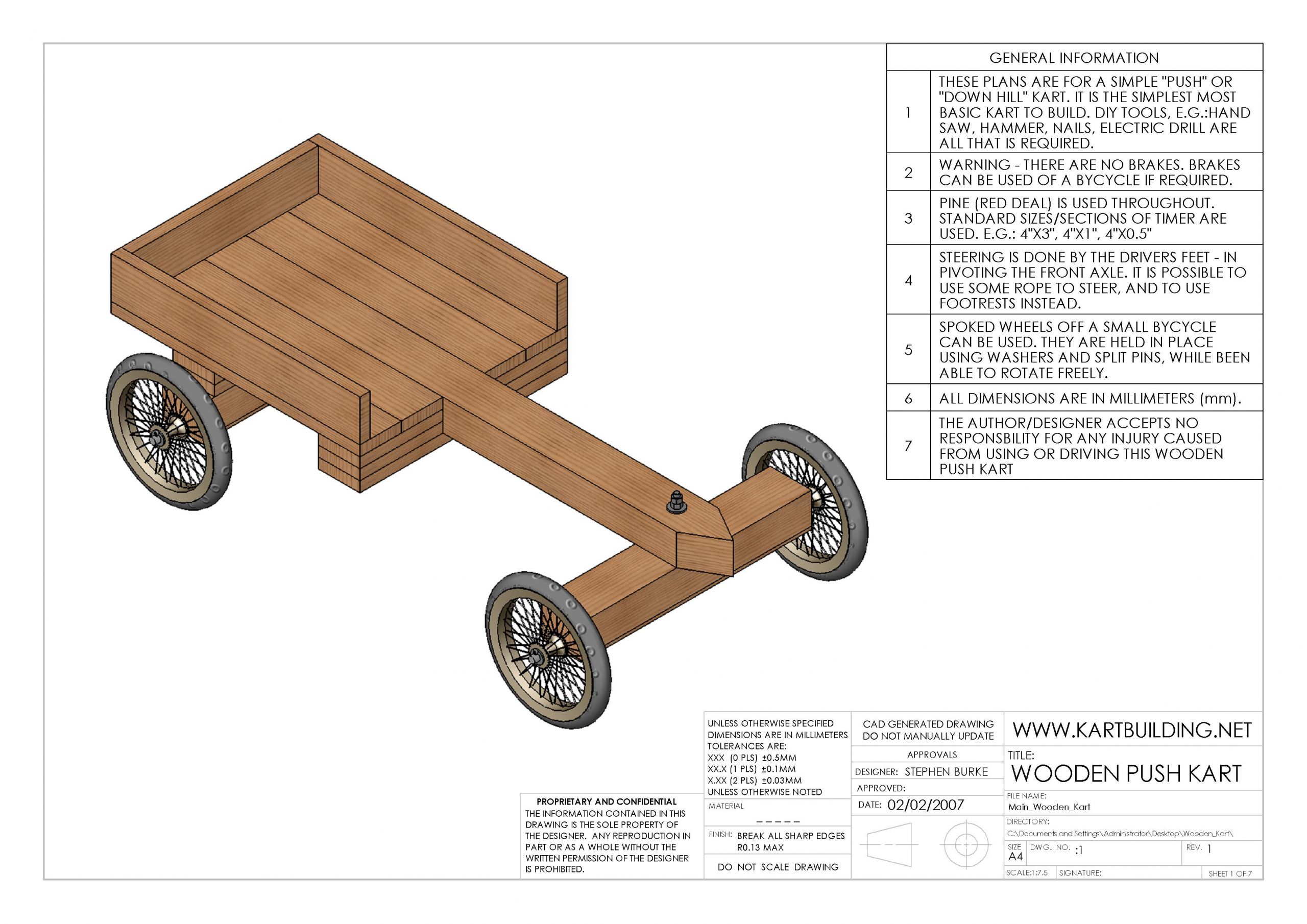 DIY Go Kart Plans
 DIY Wood Design Build wooden go kart