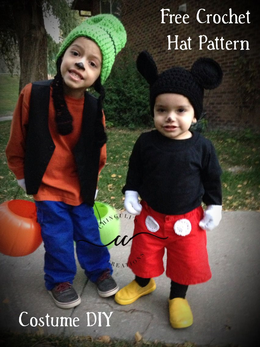DIY Goofy Costume
 DIY Halloween Costumes Mickey and Goofy Free Crochet Hat