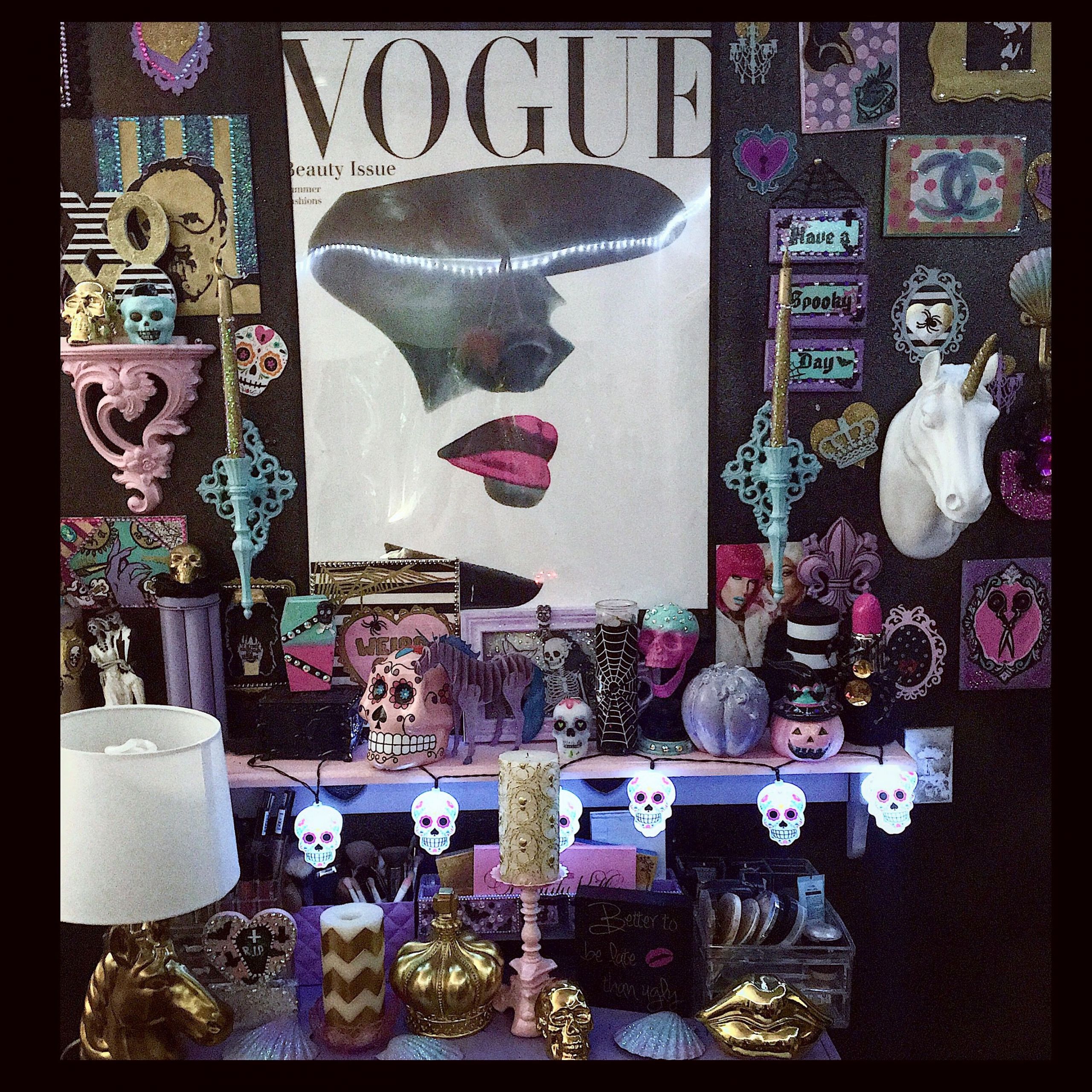 DIY Goth Room Decor
 My pastel goth makeup room decor Jaidyn perkins Diy