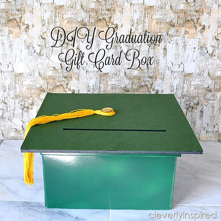 DIY Graduation Card Box
 DIY Graduation t card box Cleverly Inspired