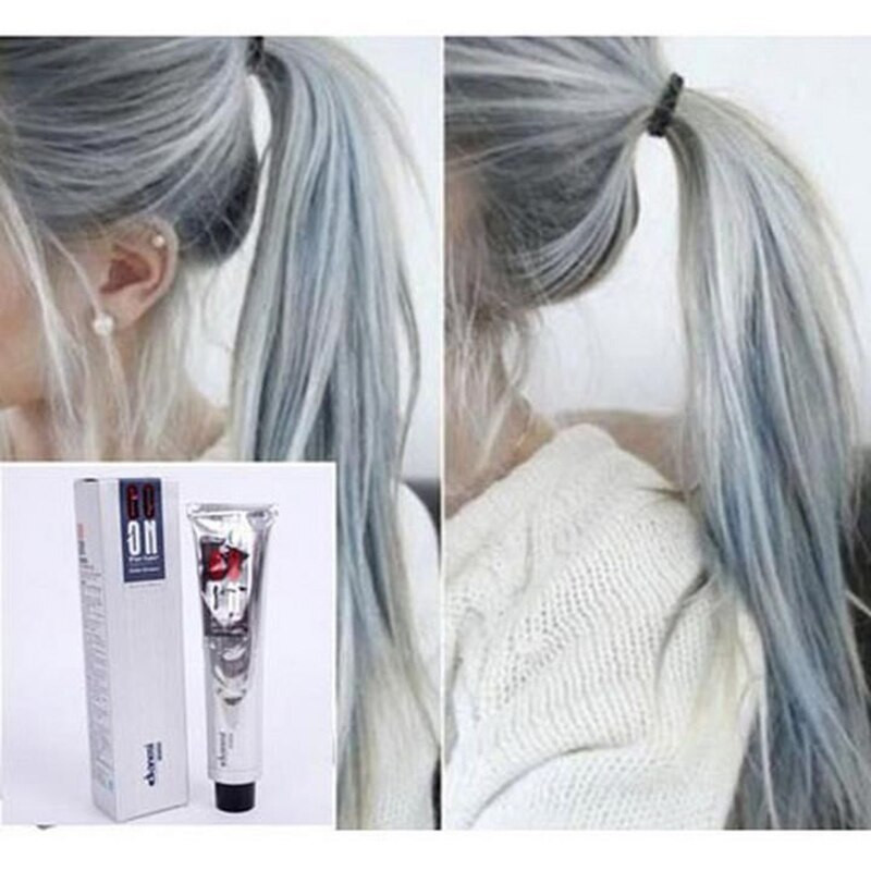 DIY Gray Hair Dye
 100ml hair color light gray hair color permanent easy DIY