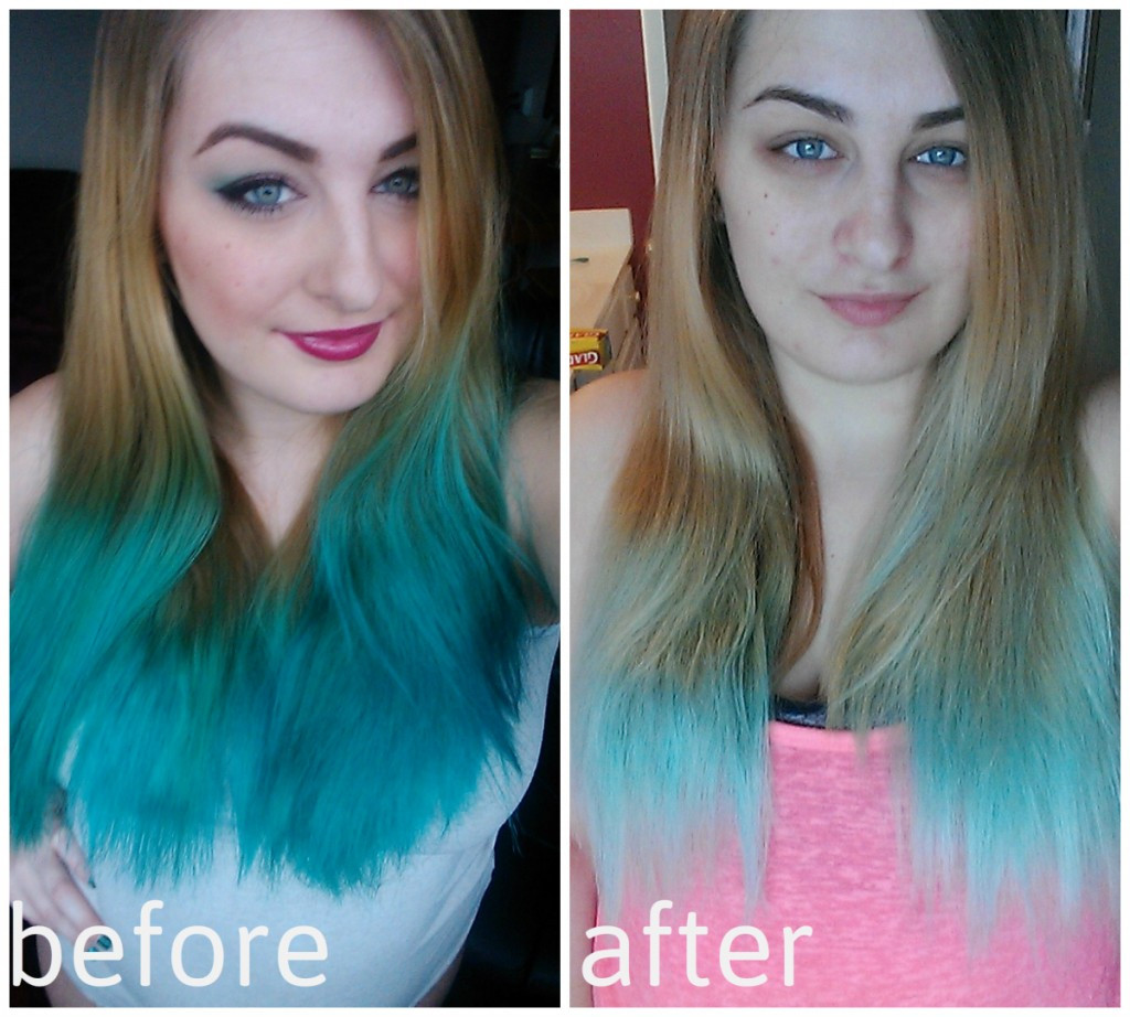 DIY Green Hair Dye
 Hair DIY How I Removed Stubborn Blue and Green Semi