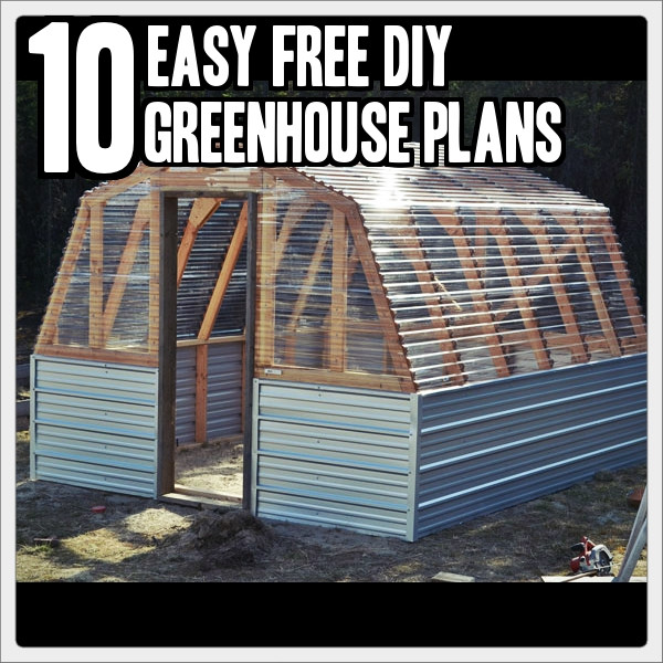 DIY Greenhouse Plans Free
 10 Easy DIY Free Greenhouse Plans TinHatRanch