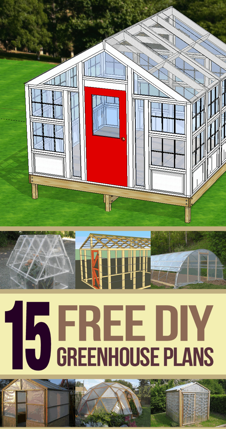DIY Greenhouse Plans Free
 free greenhouse plans pin 735×1393