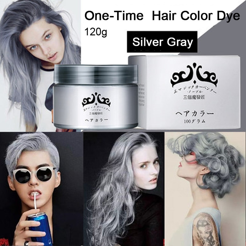 DIY Grey Hair
 Gray Hair Color Dye Cream e Time Temporary Hair