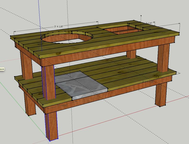 DIY Grill Table Plans
 How To Build A Weber Grill Table WoodWorking Projects