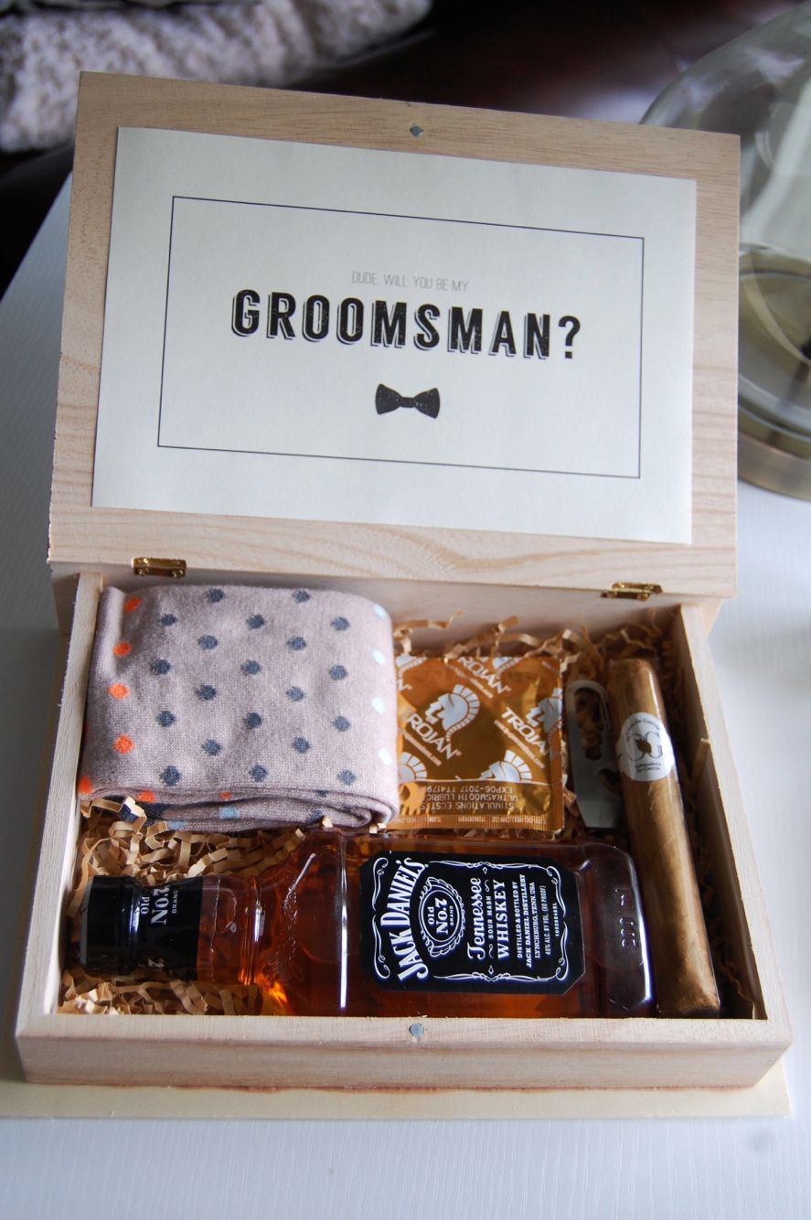 DIY Groomsmen Gifts
 DIY "Will you be my groomsman " boxes With images
