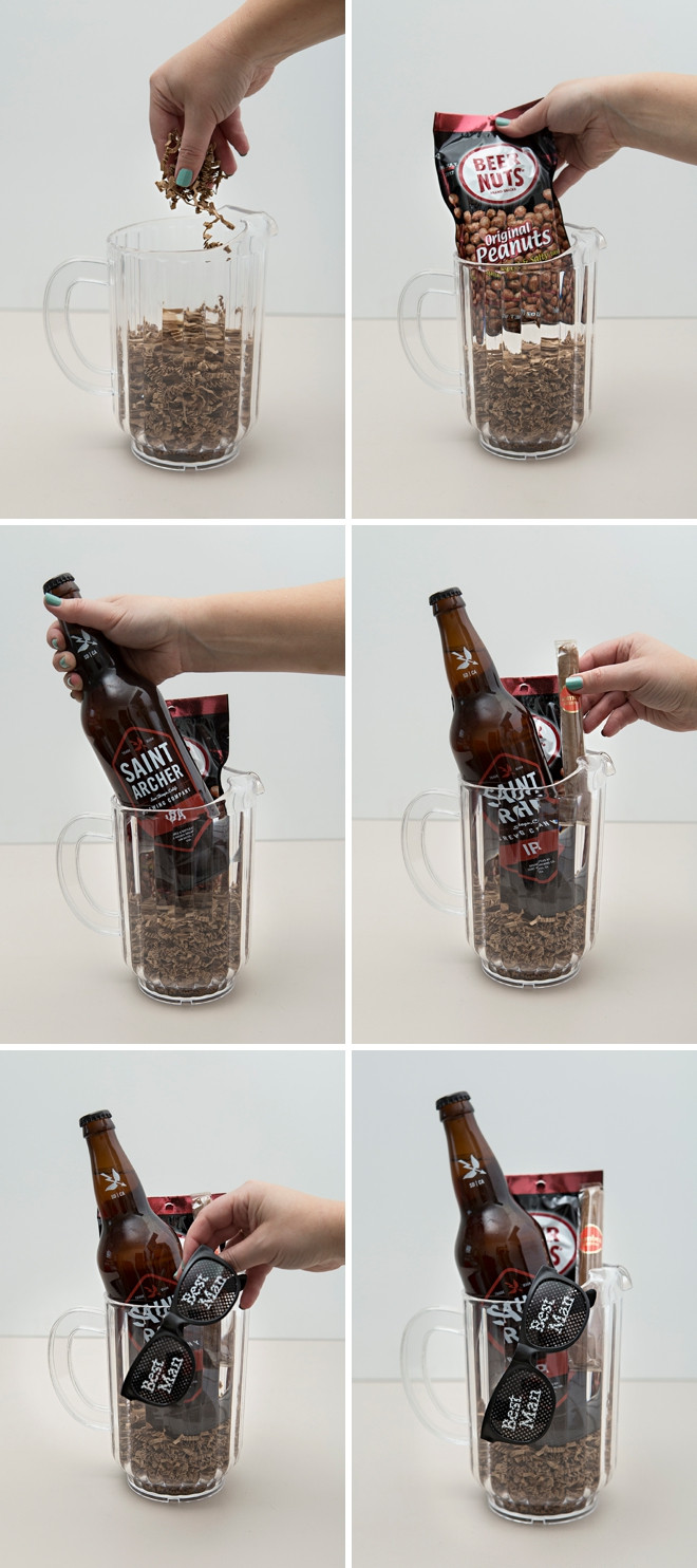 DIY Groomsmen Gifts
 You HAVE To See These Awesome Groomsmen Beer Pitcher Gifts