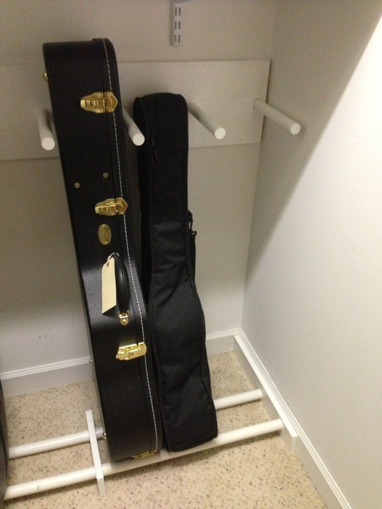 DIY Guitar Case Storage Rack
 How to organize Steve s 20 guitars i could make this