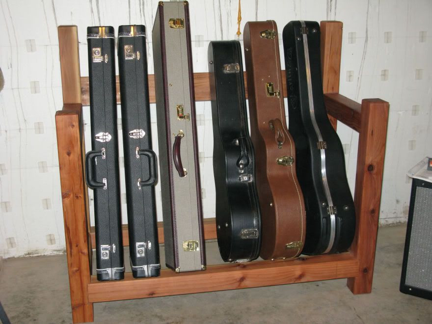 DIY Guitar Case Storage Rack
 guitar case rack Woodworking Talk Woodworkers Forum