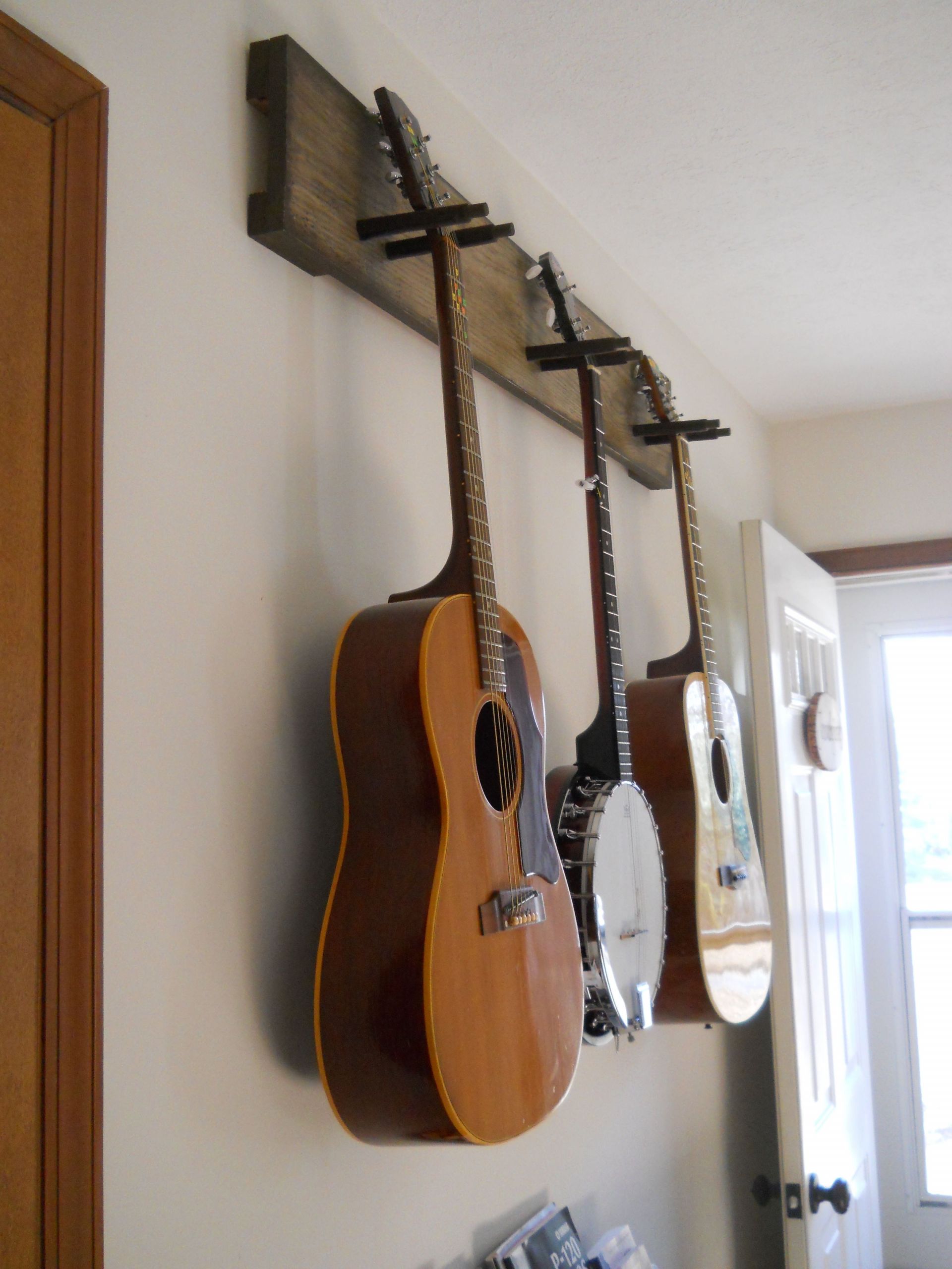DIY Guitar Case Storage Rack
 Make It Easy to Do Your Thing DIY guitar hanger