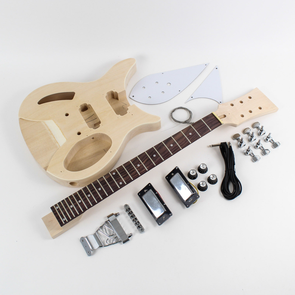 DIY Guitar Kit Review
 Rickenbacker Style Semi Hollow DIY Guitars