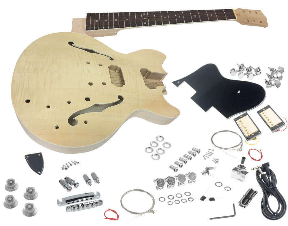 DIY Guitar Kit Review
 Solo ESK 35 DIY Electric Guitar Kit With Flame Maple Top